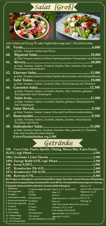 Menu Eiserner Grill & Pizzahaus-1